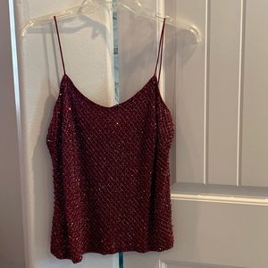 Beaded evening camisole